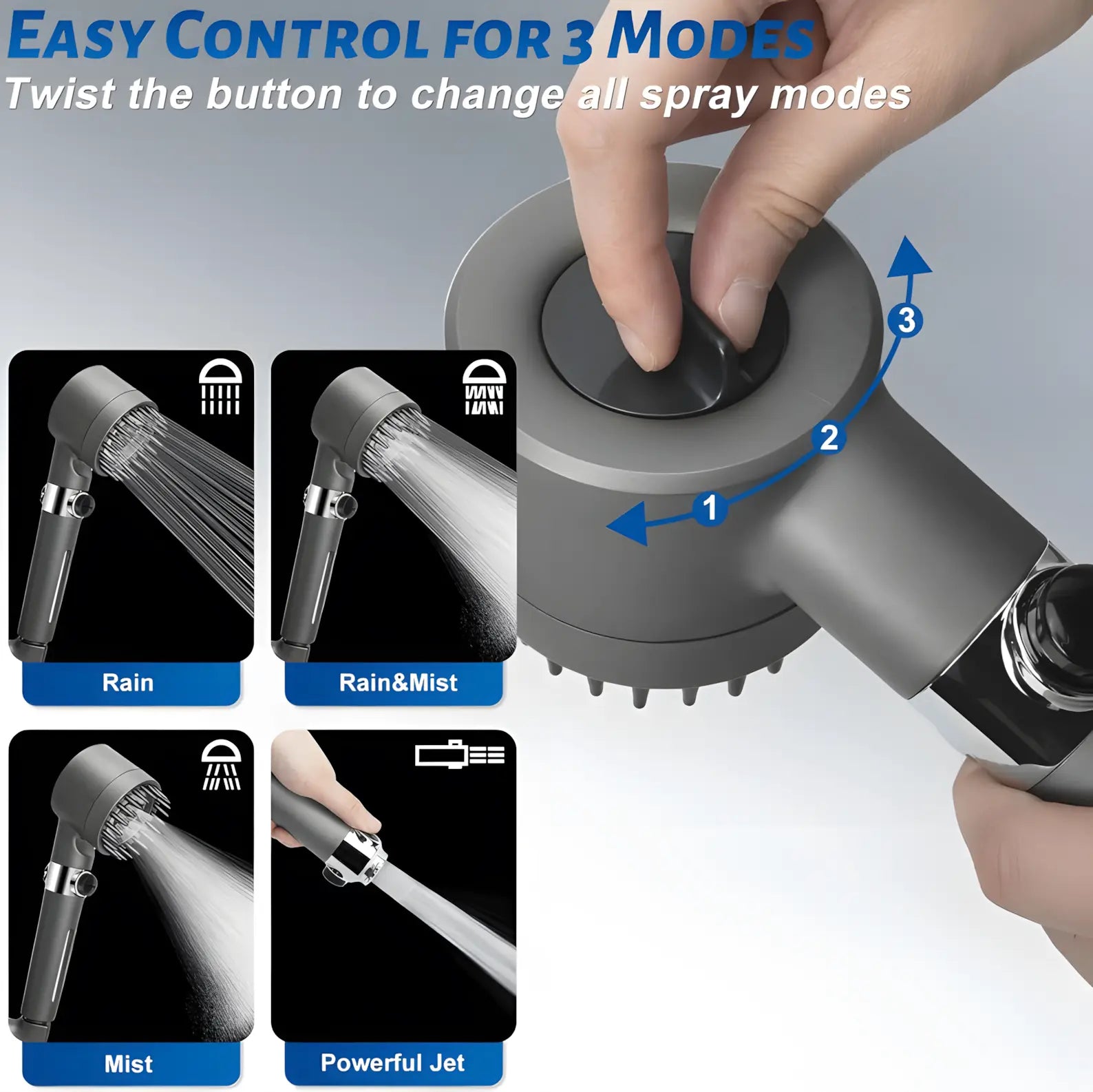 German multifunctional massage shower